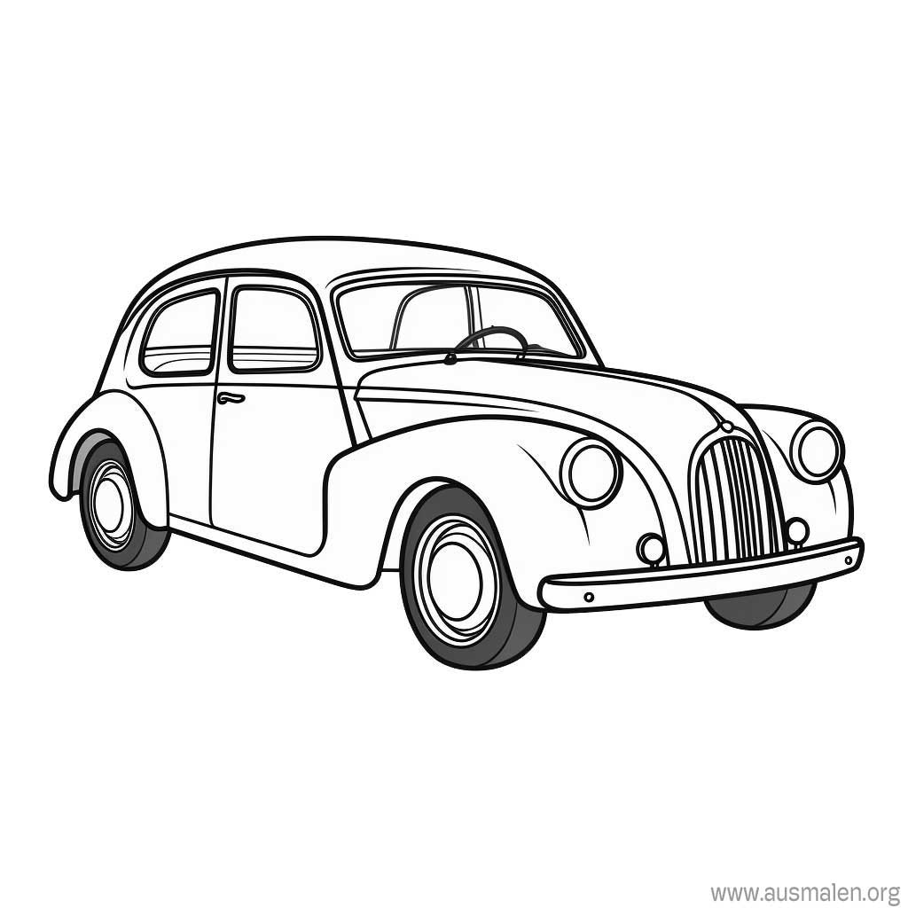 Ausmalbilder Autos zum Ausdrucken - Kostenlose Malvorlagen