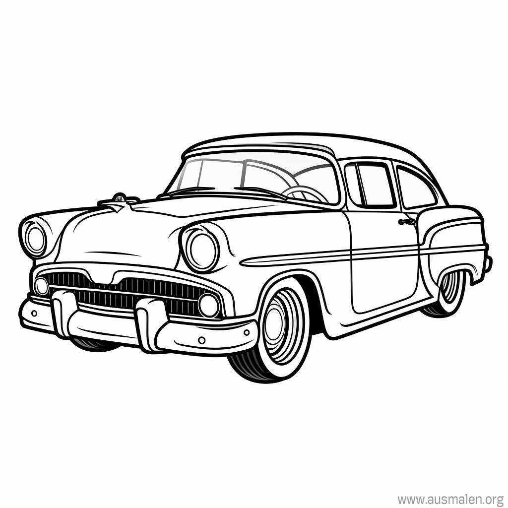 Ausmalbilder Autos zum Ausdrucken - Kostenlose Malvorlagen