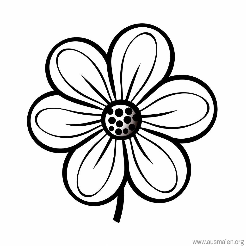 Ausmalbilder Blumen zum Ausdrucken - Kostenlose Malvorlagen