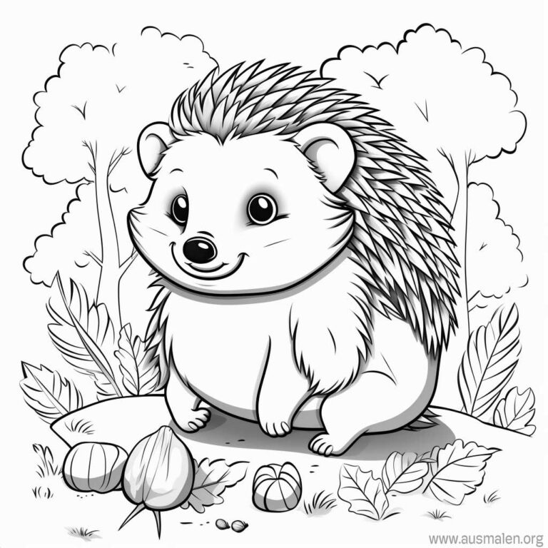 Ausmalbilder Herbst zum Ausdrucken - Kostenlose Malvorlagen