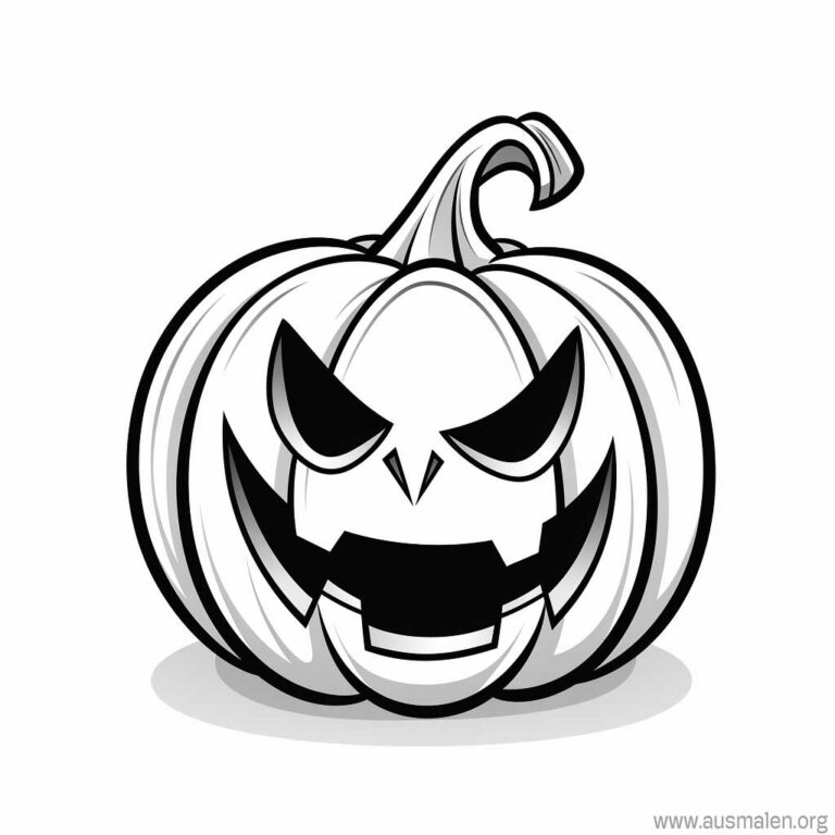  Ausmalbilder Halloween zum Ausdrucken - Kostenlose Malvorlagen Motiv 