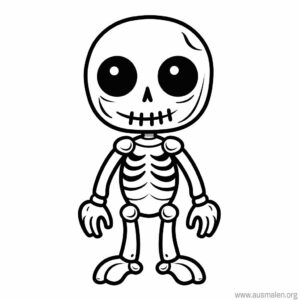 ausmalbild-skelett