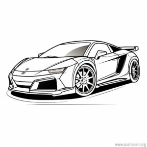 ausmalbild-sportwagen-1