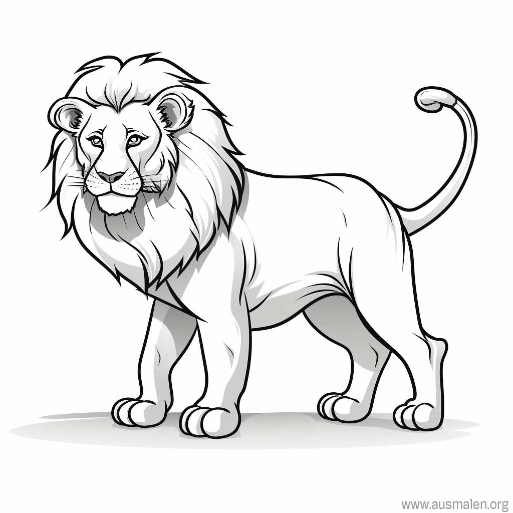 ausmalbilder löwe