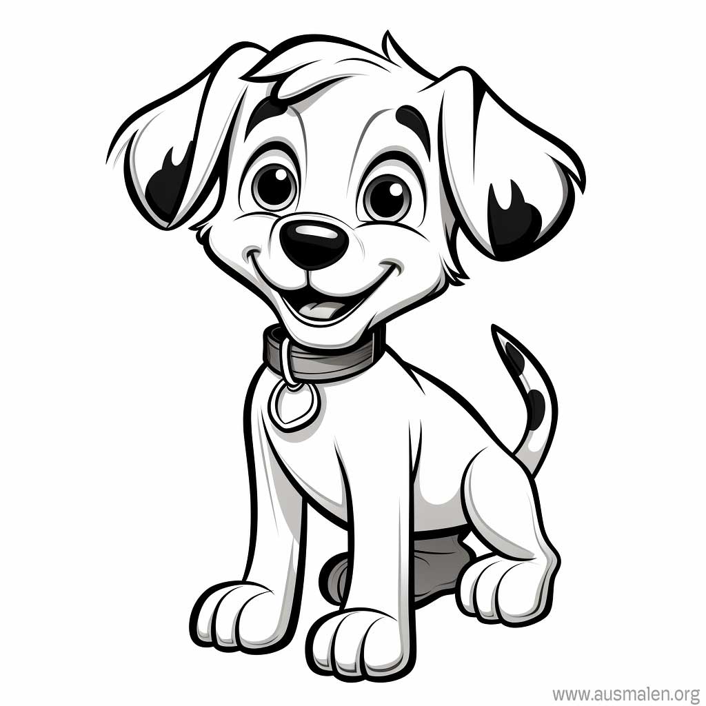  Ausmalbilder Hunde zum Ausdrucken - Kostenlose Malvorlagen 