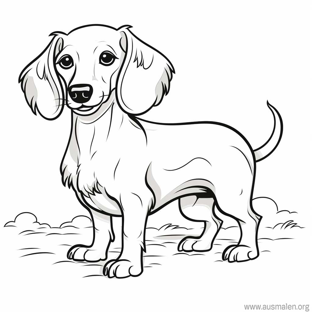  Ausmalbilder Hunde zum Ausdrucken - Kostenlose Malvorlagen 