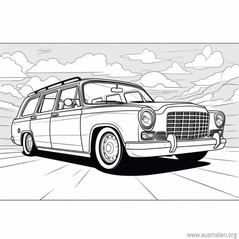  Ausmalbilder Autos zum Ausdrucken - Kostenlose Malvorlagen Bildidee 