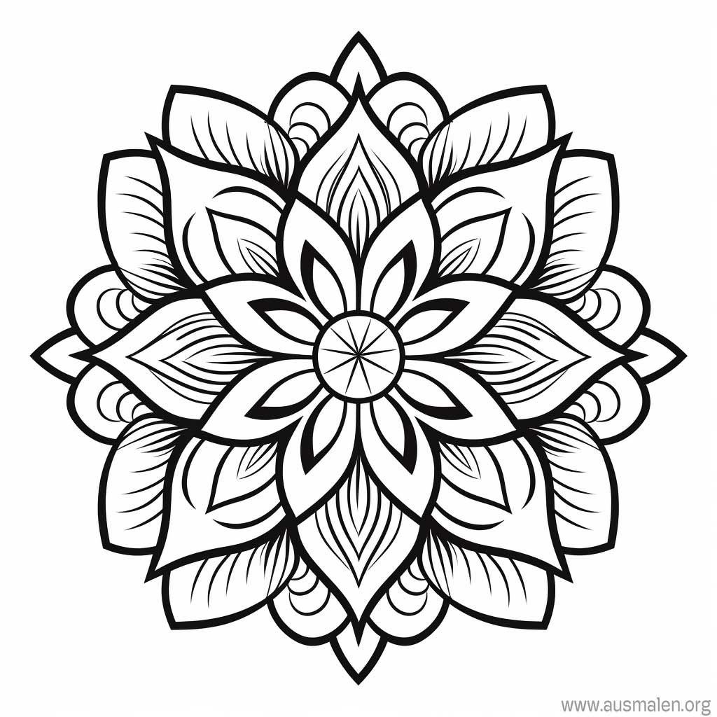  Mandala zum Ausmalen - Kostenlos ausdrucken 
