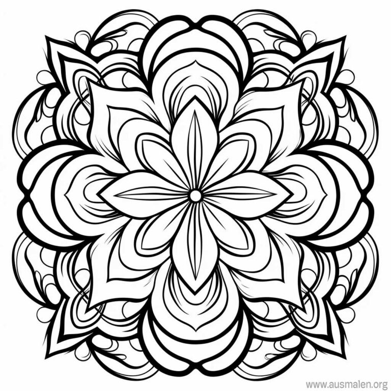  Mandala zum Ausmalen - Kostenlos ausdrucken Bildidee 