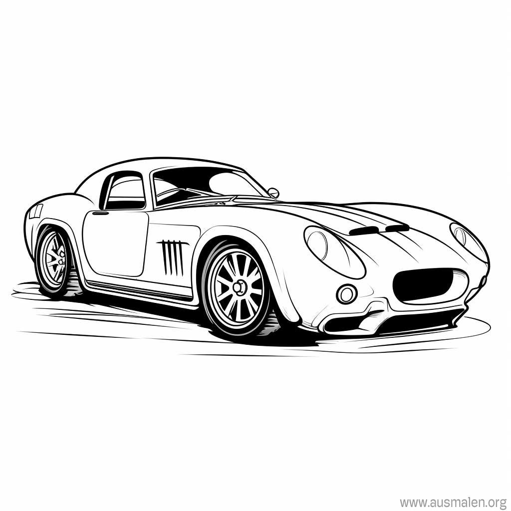  Ausmalbilder Autos zum Ausdrucken - Kostenlose Malvorlagen Illustration 