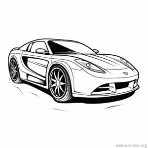 sportwagen-ausmalbild