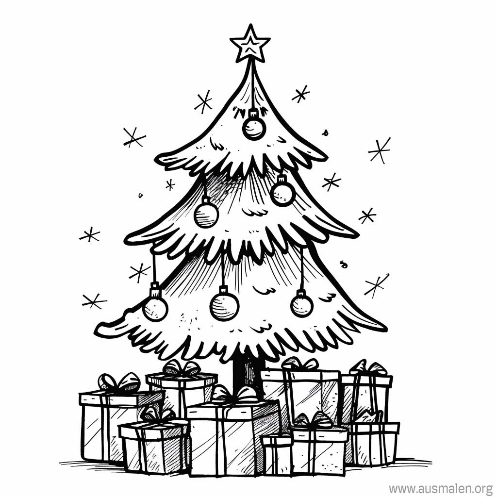 Ausmalen für Alle: Kostenlose Tannenbaum-Ausmalbilder für die Weihnachtszeit!