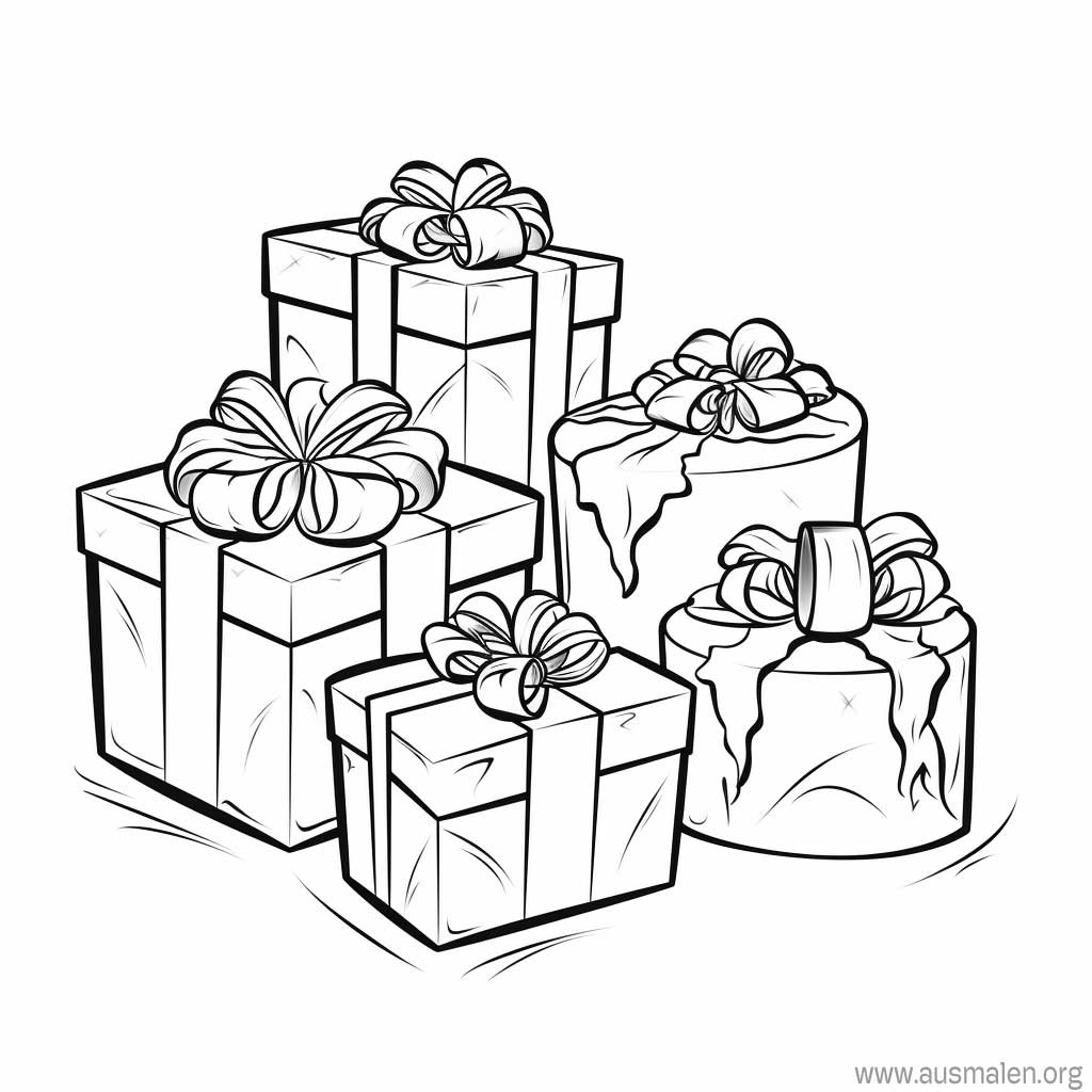  Foto zu Ausmalbilder Geschenke zum Ausdrucken - Kostenlose Malvorlagen 