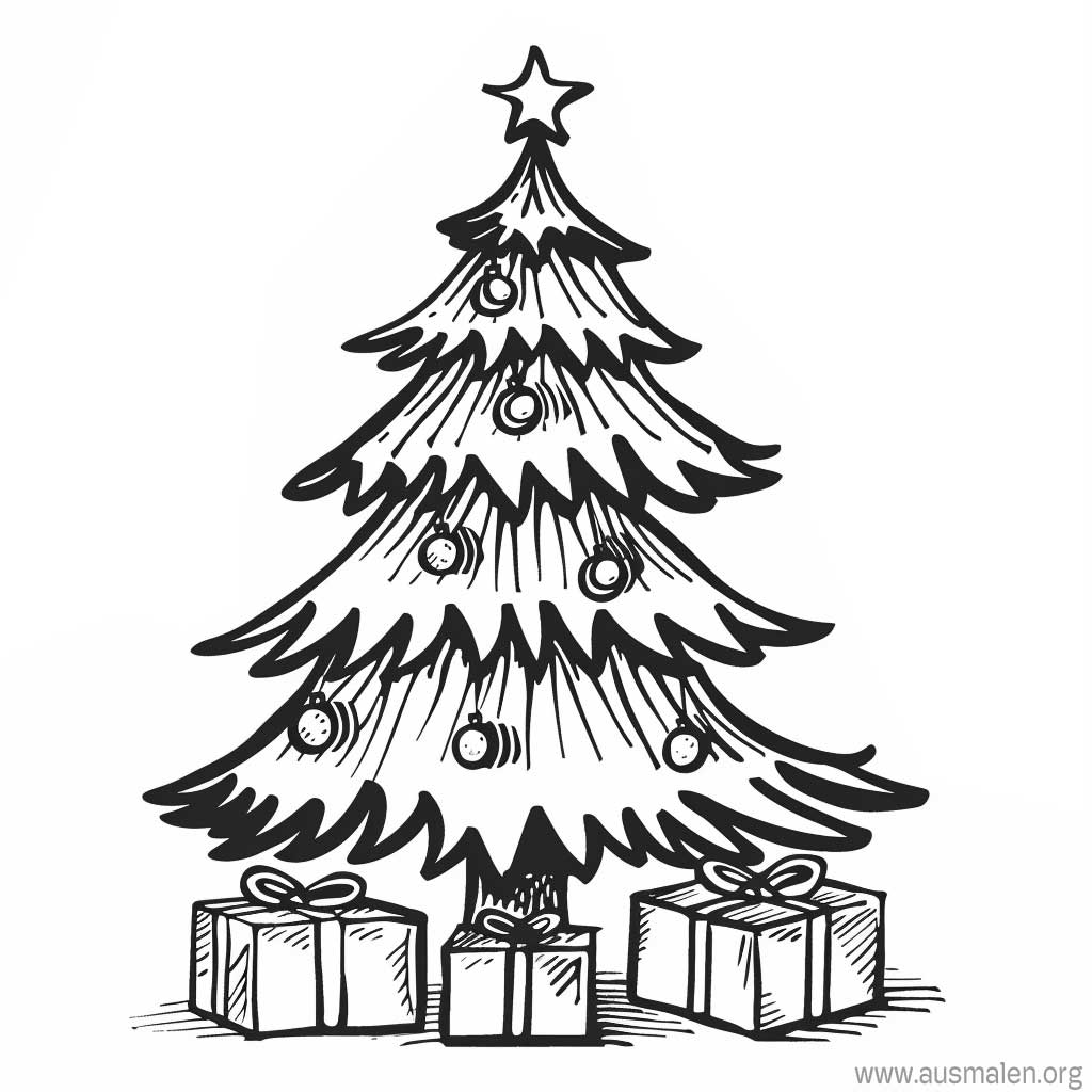  Ausmalbilder Tannenbaum zum Ausdrucken - Kostenlose Malvorlagen 