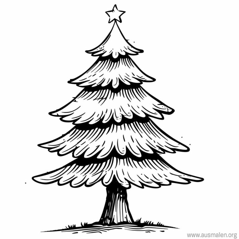  Ausmalbilder Tannenbaum zum Ausdrucken - Kostenlose Malvorlagen Bildidee 