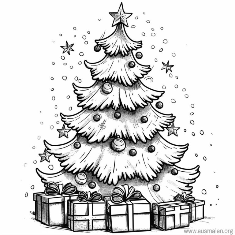 Ausmalbilder Tannenbaum zum Ausdrucken - Kostenlose Malvorlagen Bildidee 
