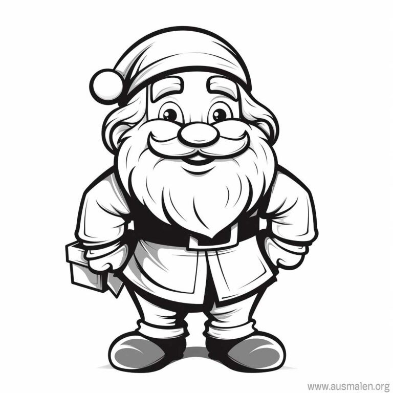 Ausmalbilder Weihnachtsmann zum Ausdrucken - Kostenlose Malvorlagen Bildidee 